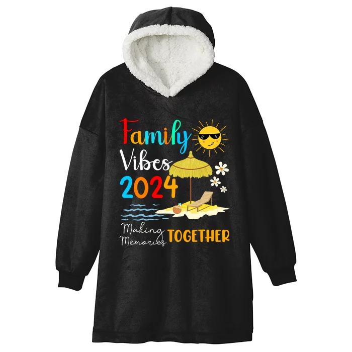 Family Cruise Ship Vacation Trip 2024 Family Cruise Matching Hooded Wearable Blanket