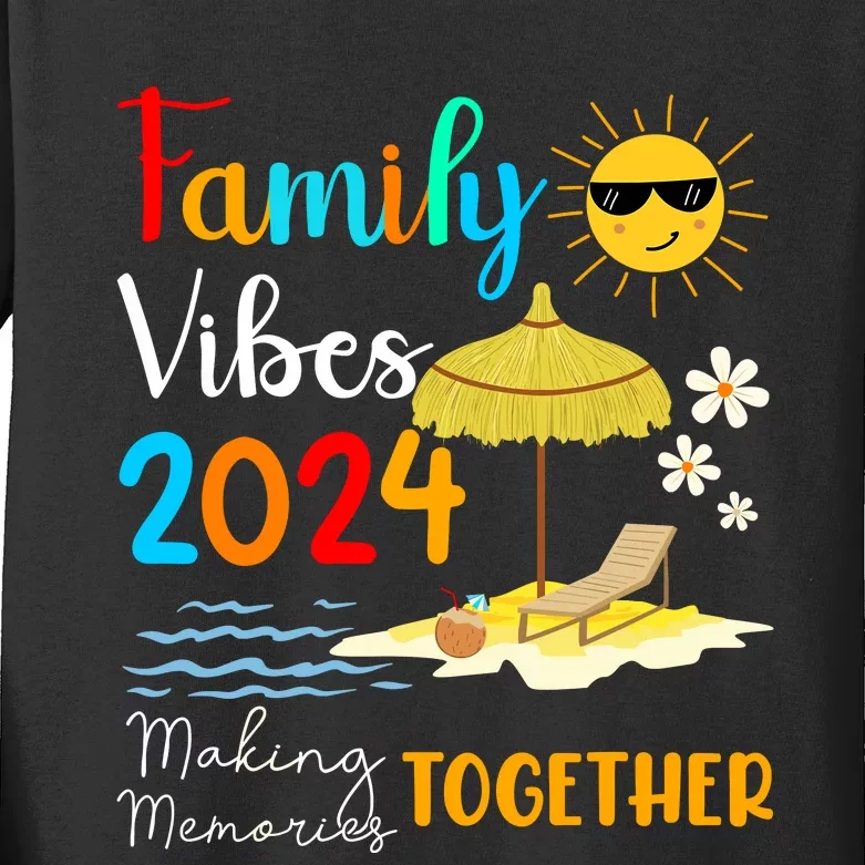 Family Cruise Ship Vacation Trip 2024 Family Cruise Matching Kids Long Sleeve Shirt