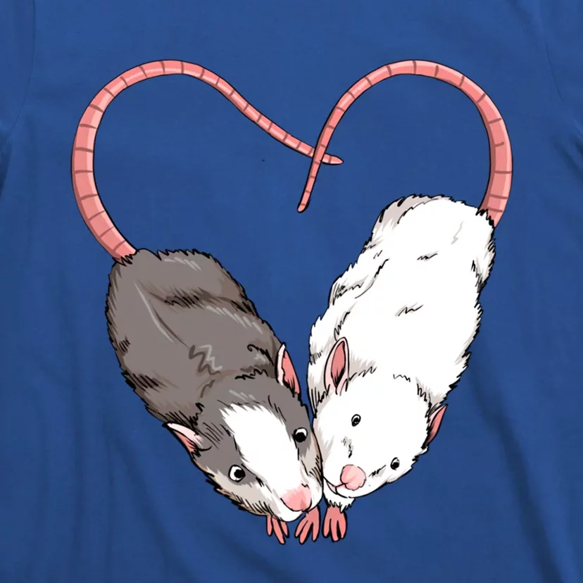 Funny Cute Small Rodent Pet Happy Heart Love Rat Lovers Gift T-Shirt