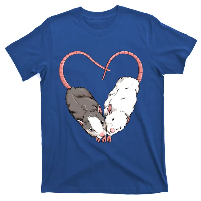 Funny Cute Small Rodent Pet Happy Heart Love Rat Lovers Gift T-Shirt