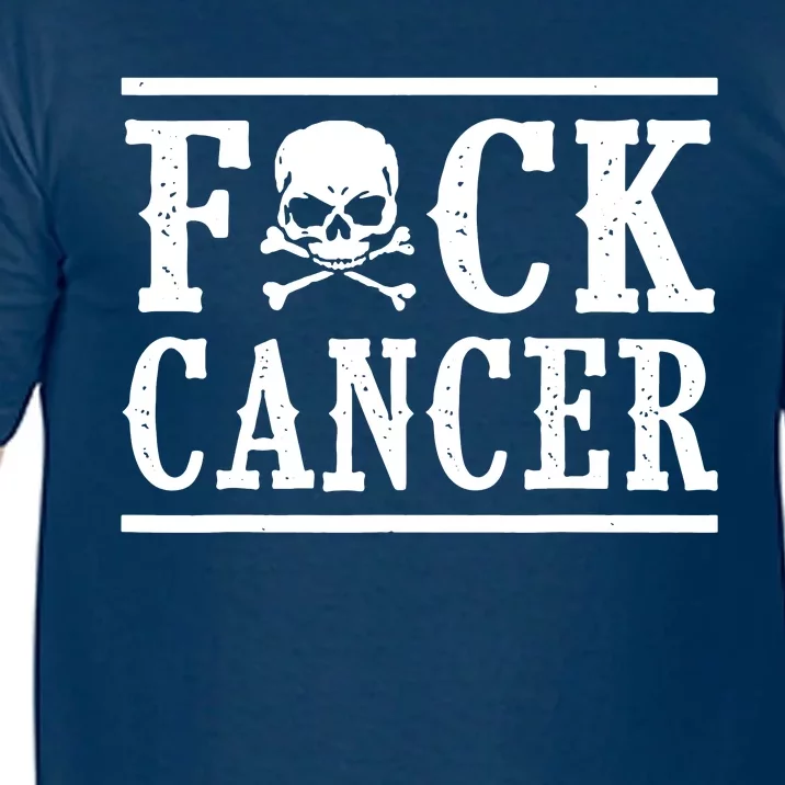 F Cancer Skull And Crossbones Comfort Colors T-Shirt