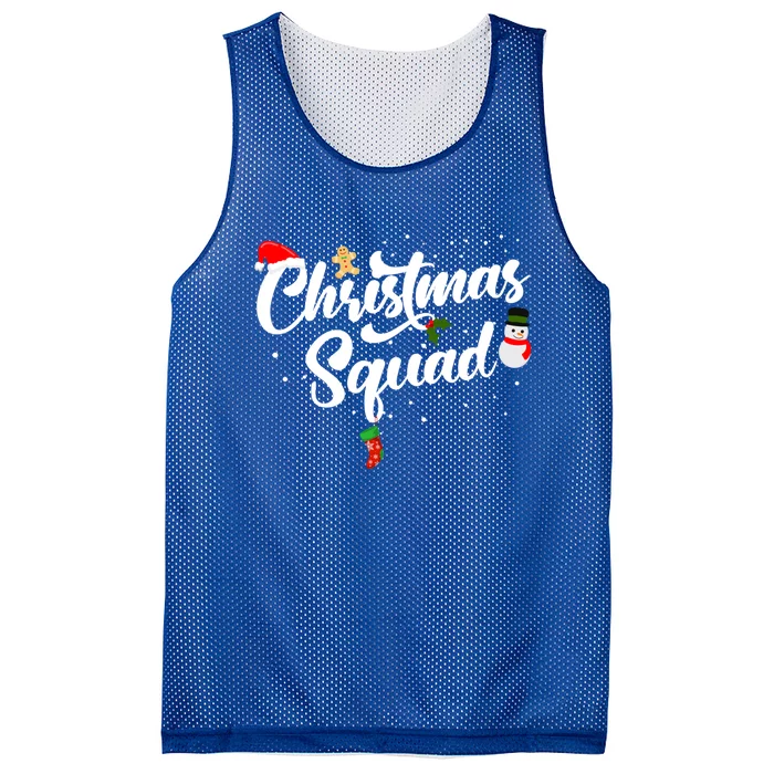 Family Christmas Squad Gift Mesh Reversible Basketball Jersey Tank