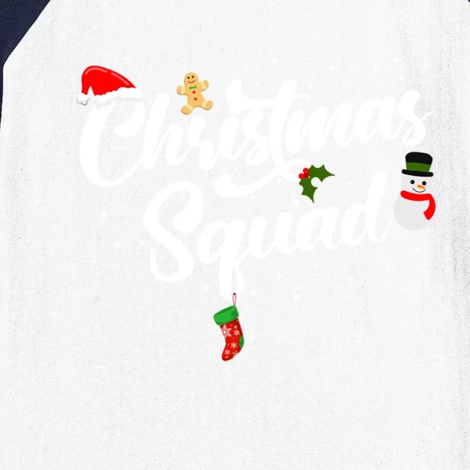 Family Christmas Squad Gift Baseball Sleeve Shirt