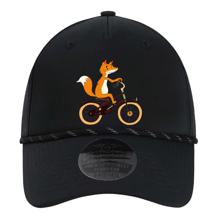 Funny Cycling S Fox On Bicycle Animal Lovers Performance The Dyno Cap