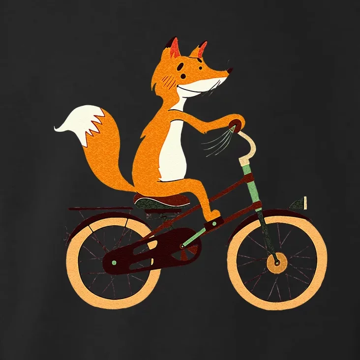 Funny Cycling S Fox On Bicycle Animal Lovers Toddler Hoodie