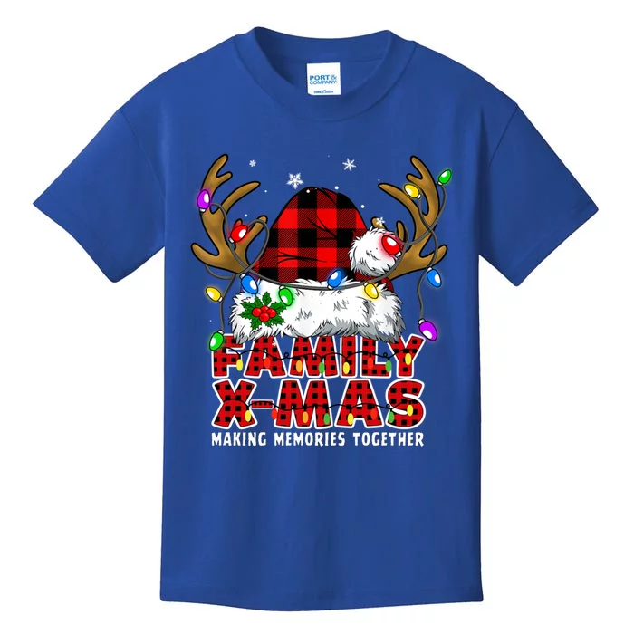 Family Christmas Squad Matching Pajamas Team Santa Cute Gift Kids T-Shirt