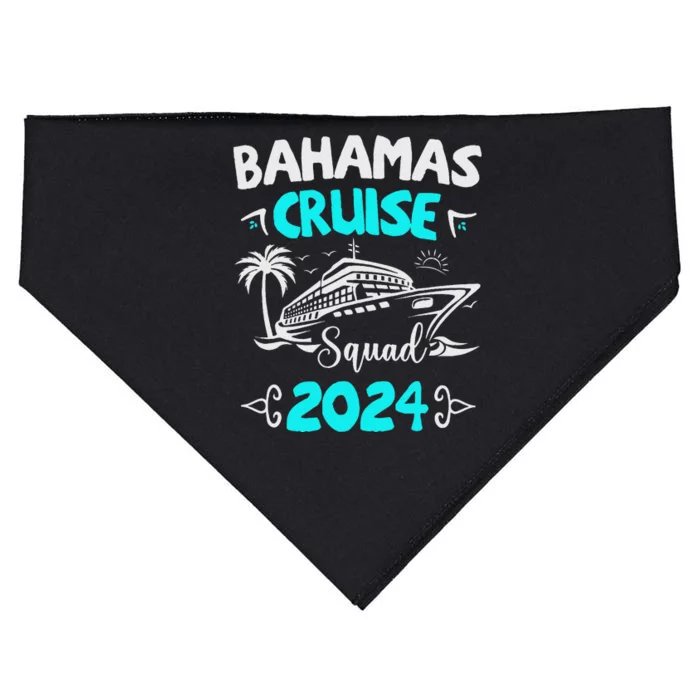 Family Cruise Squad Bahamas 2024 Summer Matching Vacation USA-Made Doggie Bandana