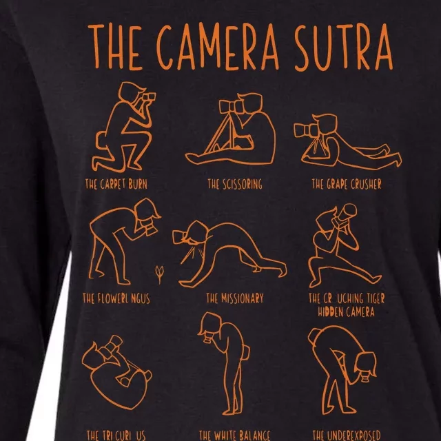 Funny Camera Sutra Photographer Photography Gift Men Women Womens Cotton Relaxed Long Sleeve T-Shirt