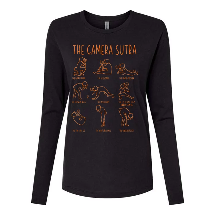 Funny Camera Sutra Photographer Photography Gift Men Women Womens Cotton Relaxed Long Sleeve T-Shirt