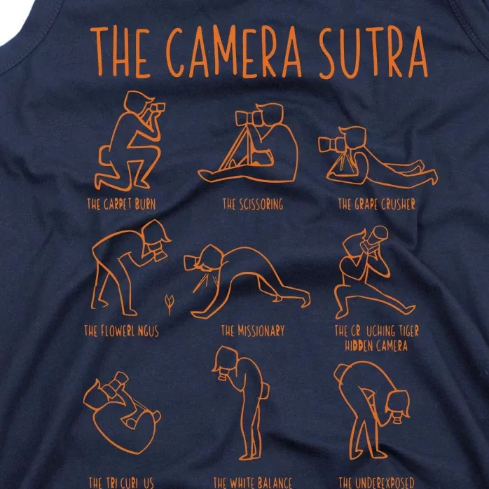 Funny Camera Sutra Photographer Photography Gift Men Women Tank Top