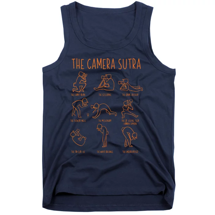 Funny Camera Sutra Photographer Photography Gift Men Women Tank Top