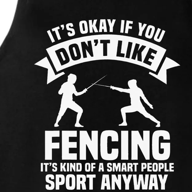 Fencing Combat Sport Fence Foil Epee Sabre Sword Fencer Ladies Tri-Blend Wicking Tank