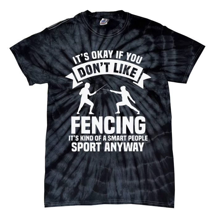 Fencing Combat Sport Fence Foil Epee Sabre Sword Fencer Tie-Dye T-Shirt