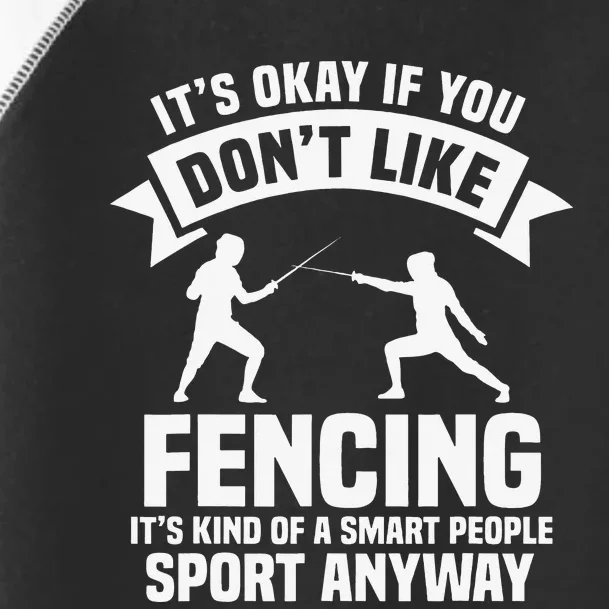 Fencing Combat Sport Fence Foil Epee Sabre Sword Fencer Toddler Fine Jersey T-Shirt