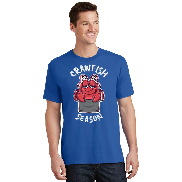 Funny Crawfish Season Kawaii Crawfish Boil Cajun Crayfish Funny Gift T-Shirt