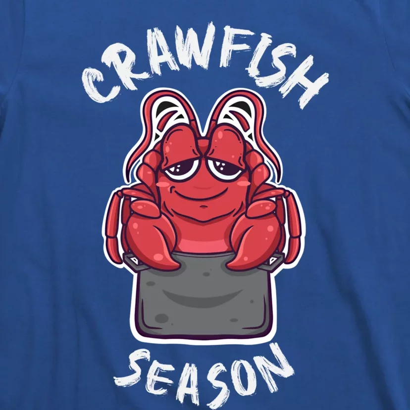 Funny Crawfish Season Kawaii Crawfish Boil Cajun Crayfish Funny Gift T-Shirt