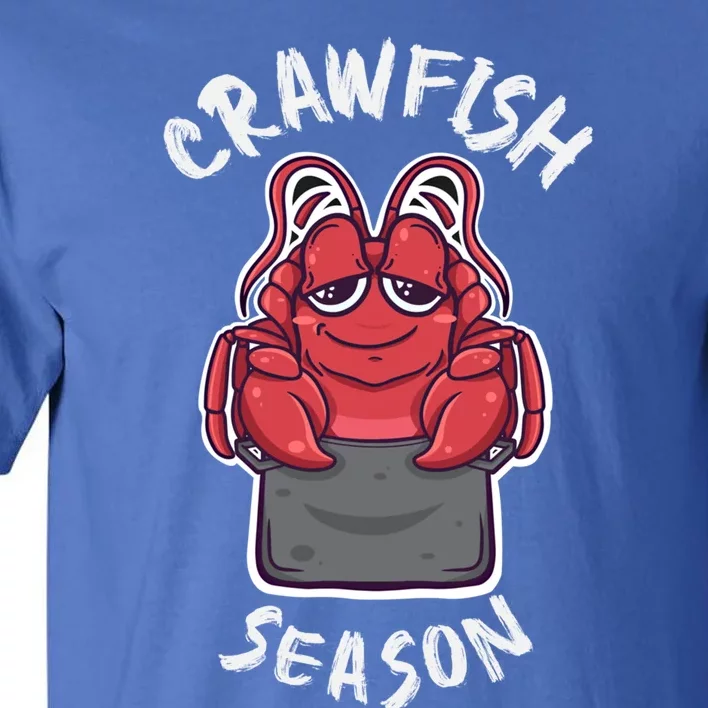 Funny Crawfish Season Kawaii Crawfish Boil Cajun Crayfish Funny Gift Tall T-Shirt