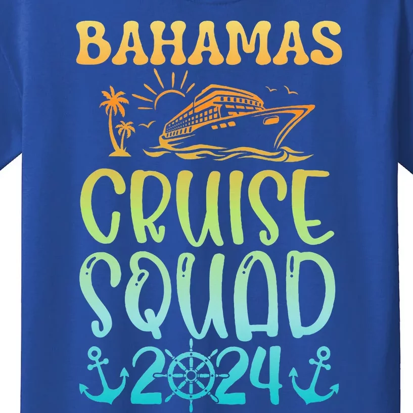 Family Cruise Squad Bahamas 2024 Summer Matching Vacation Kids T-Shirt