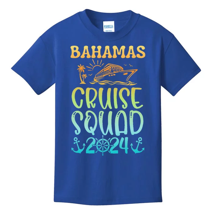 Family Cruise Squad Bahamas 2024 Summer Matching Vacation Kids T-Shirt