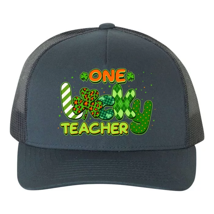 Funny Cute St Patrick's Day One Lucky Teacher Yupoong Adult 5-Panel Trucker Hat