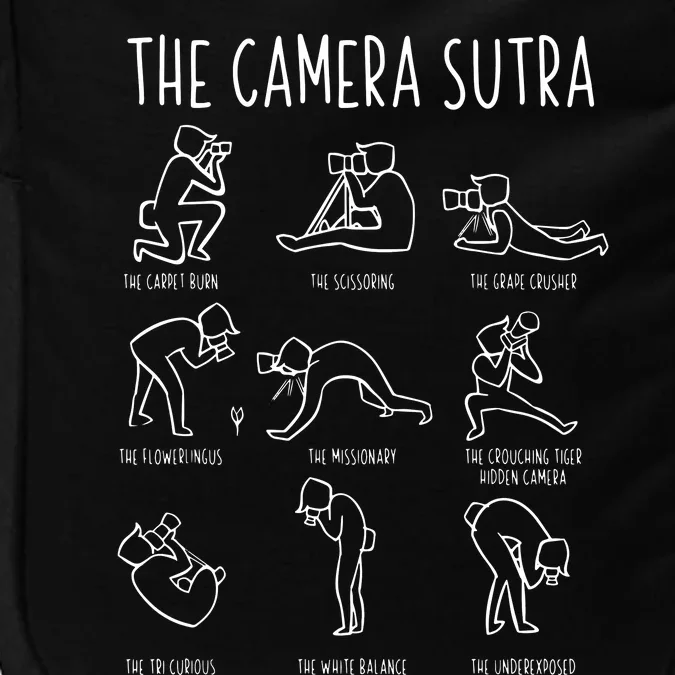 Funny Camera Sutra Photographer Photography Gift Men Women Impact Tech Backpack