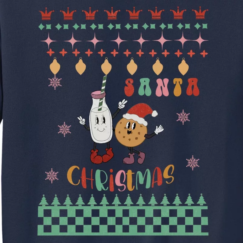 Funny Christmas Santa Milk And Cookies Sweatshirt