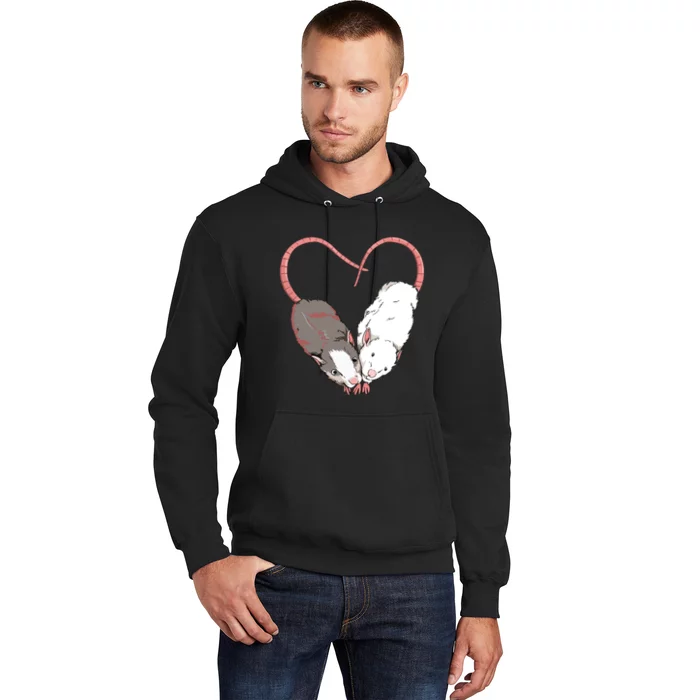 Funny Cute Small Rodent Pet Happy Heart Love Rat Lovers Hoodie