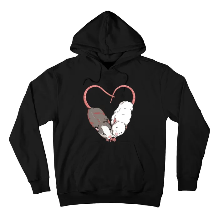 Funny Cute Small Rodent Pet Happy Heart Love Rat Lovers Hoodie