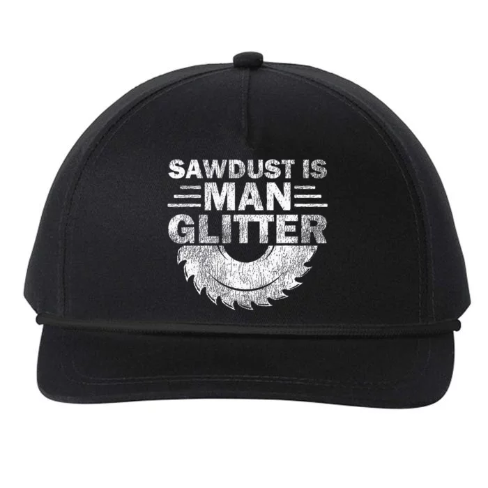 Funny Carpenter Sawdust Is Man Glitter Snapback Five-Panel Rope Hat