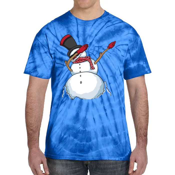 Funny Christmas Snow Dabbing Great Snow Xmas Gift Cute Gift Tie-Dye T-Shirt