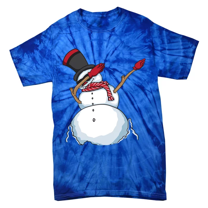 Funny Christmas Snow Dabbing Great Snow Xmas Gift Cute Gift Tie-Dye T-Shirt