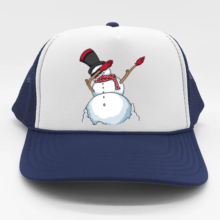 Funny Christmas Snow Dabbing Great Snow Xmas Gift Cute Gift Trucker Hat