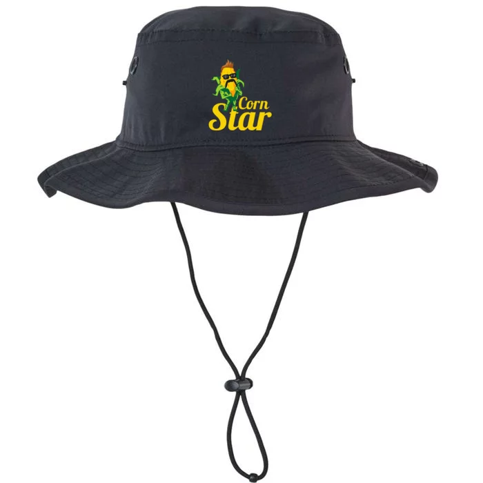 Funny Corn Star Sunglasses Mustache Maize Legacy Cool Fit Booney Bucket Hat