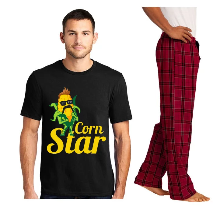 Funny Corn Star Sunglasses Mustache Maize Pajama Set