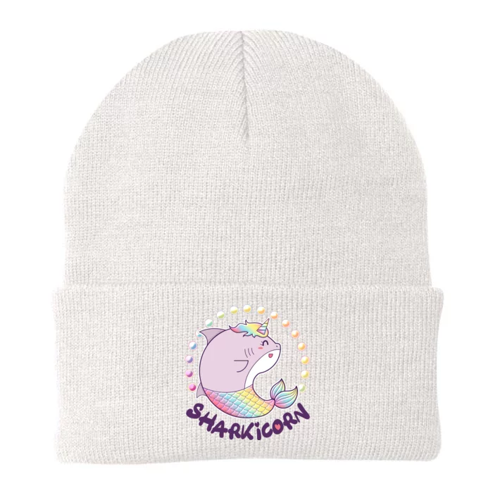 Funny Cute Sharkicorn Shark Unicorn Knit Cap Winter Beanie