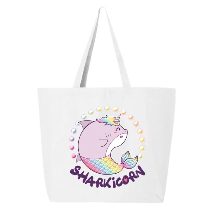 Funny Cute Sharkicorn Shark Unicorn 25L Jumbo Tote