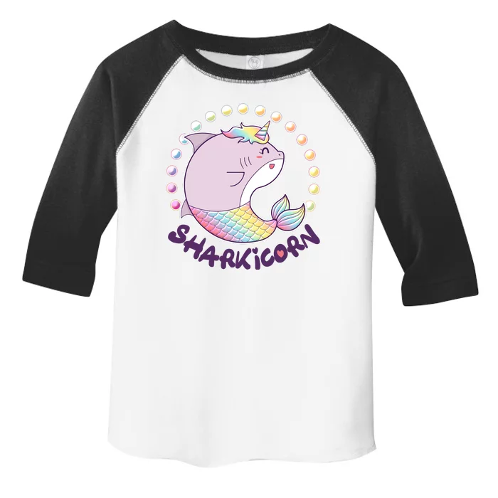 Funny Cute Sharkicorn Shark Unicorn Toddler Fine Jersey T-Shirt