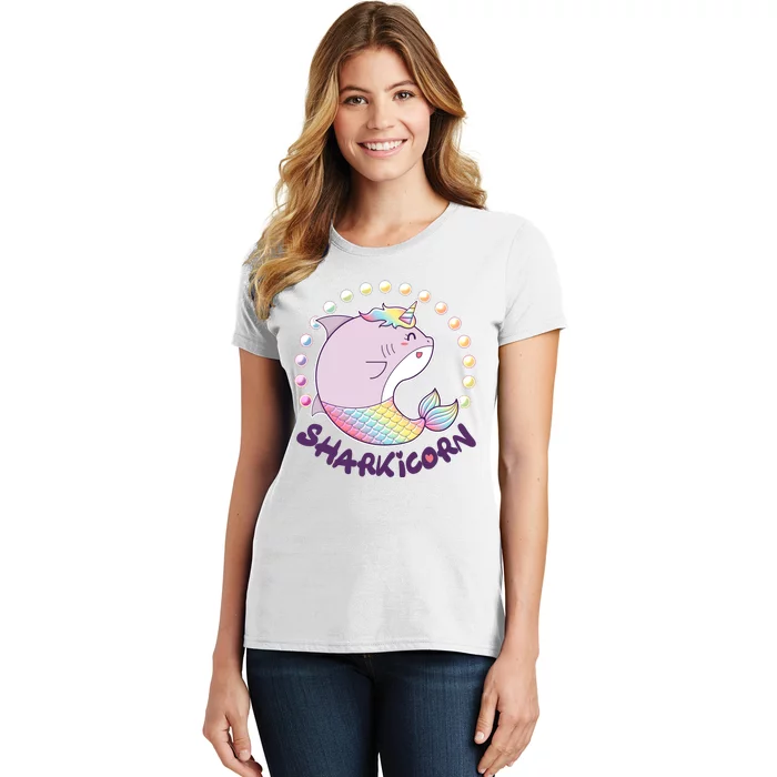 Funny Cute Sharkicorn Shark Unicorn Women's T-Shirt