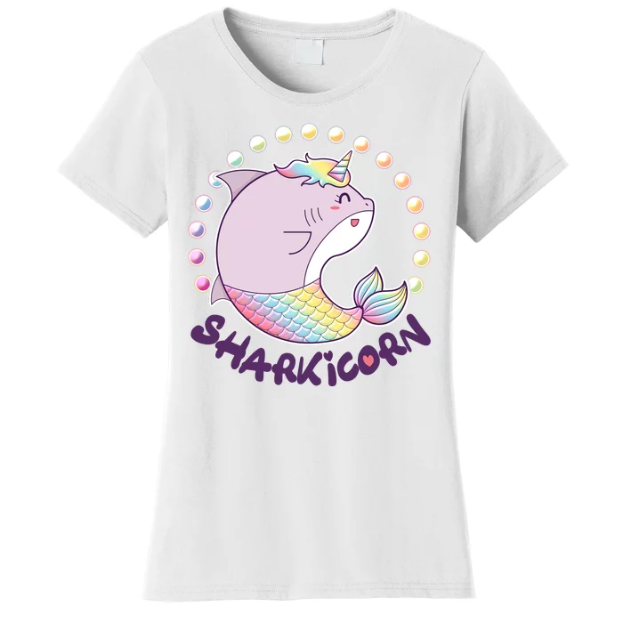 Funny Cute Sharkicorn Shark Unicorn Women's T-Shirt