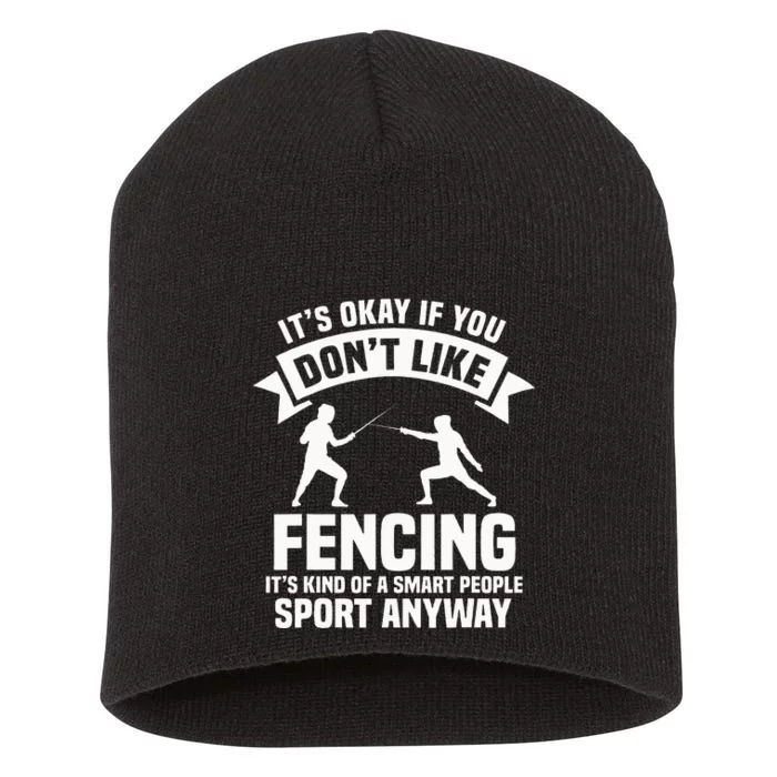 Fencing Combat Sport Fence Foil Epee Sabre Sword Fencer Short Acrylic Beanie