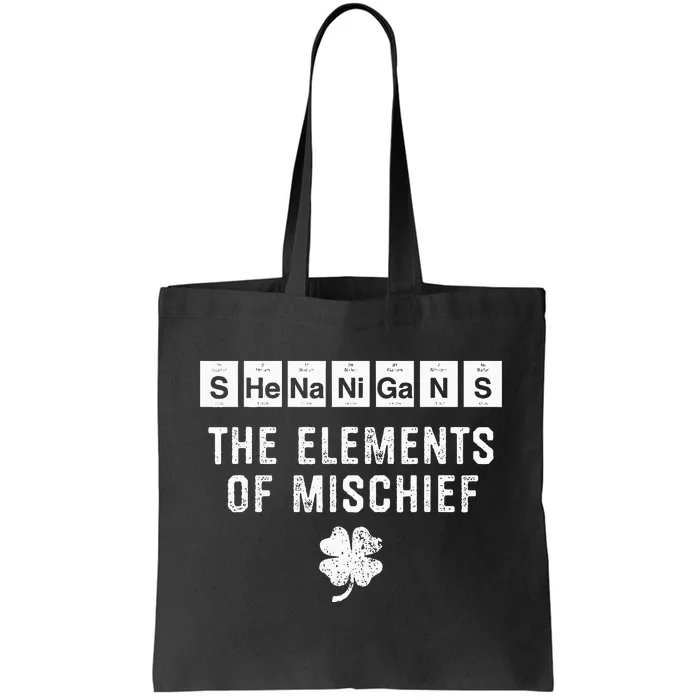 Funny Chemistry Shenanigans Periodic Table Elements Tote Bag