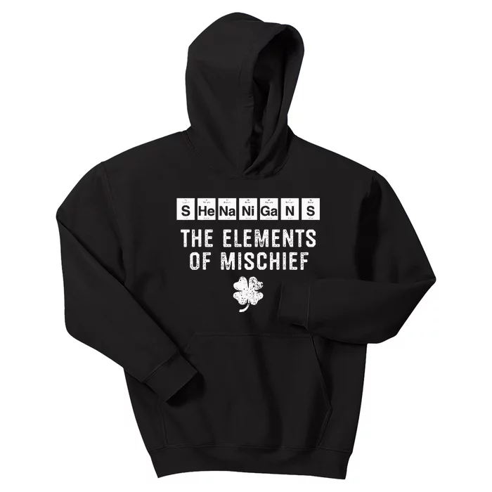 Funny Chemistry Shenanigans Periodic Table Elements Kids Hoodie