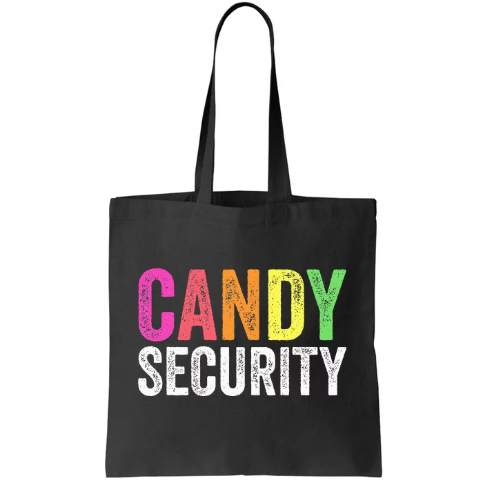 Funny Candy Security Halloween Costume Tote Bag