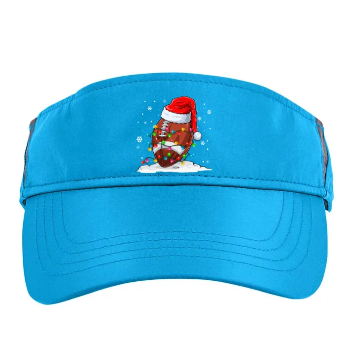 Football Christmas Santa Hat Xmas Football Lover Great Gift Adult Drive Performance Visor