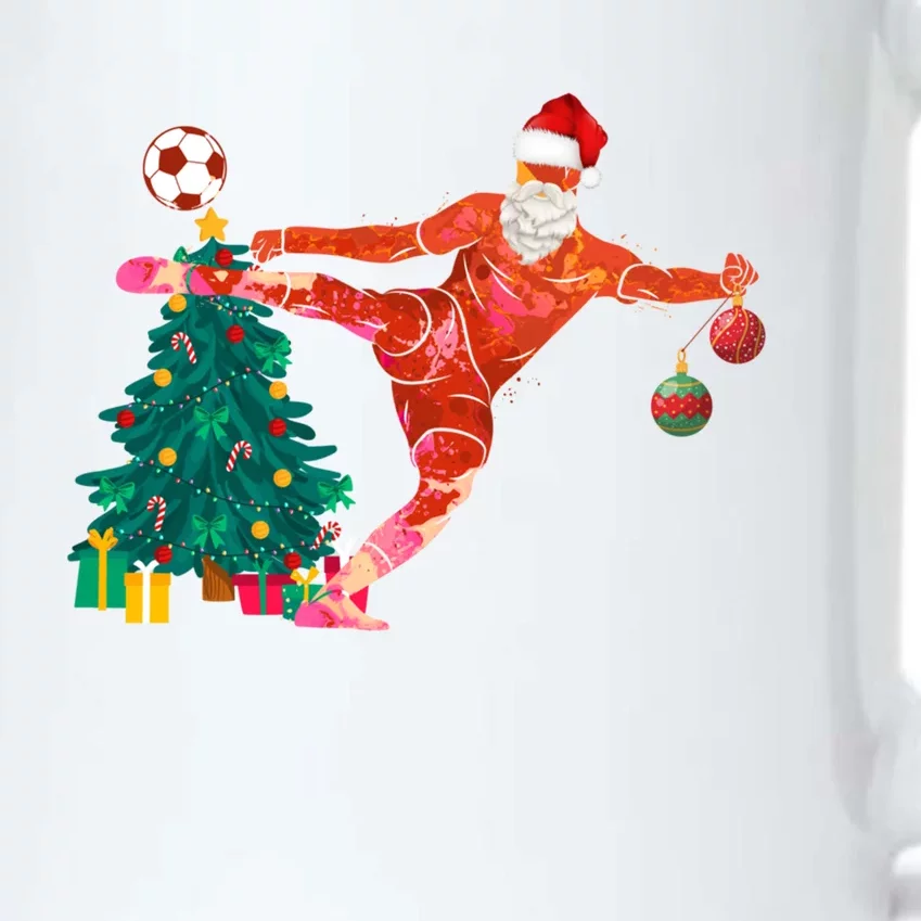 Football Christmas Santa Idea And Xmas Football Cool Gift Black Color Changing Mug