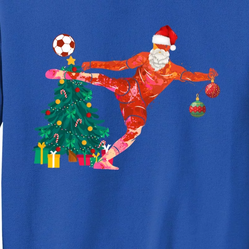 Football Christmas Santa Idea And Xmas Football Cool Gift Sweatshirt