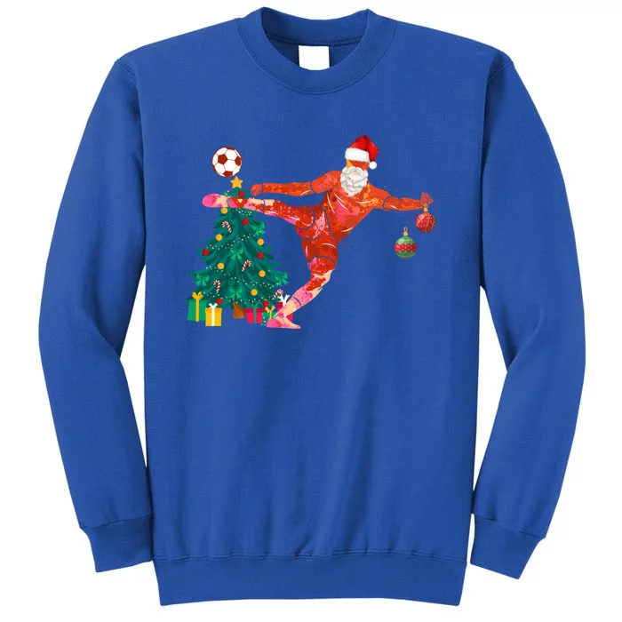 Football Christmas Santa Idea And Xmas Football Cool Gift Sweatshirt