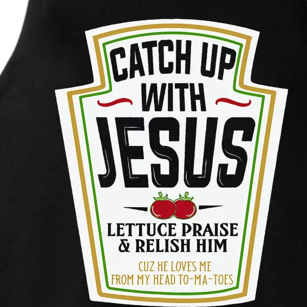 Funny Christian S Christian Gifts Catch Up With Jesus Ladies Tri-Blend Wicking Tank