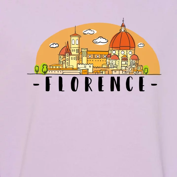 Florence Cartoon Style Illustration Garment-Dyed Sweatshirt