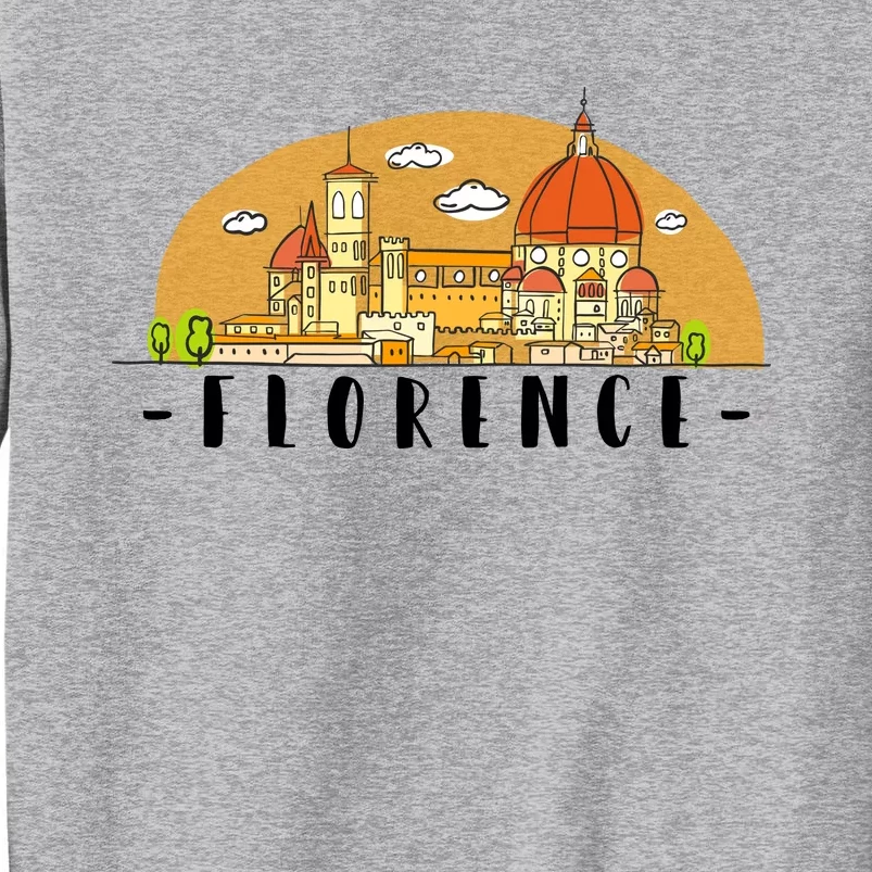 Florence Cartoon Style Illustration Tall Sweatshirt